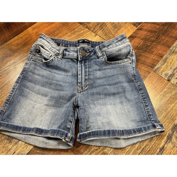 DEAR JOHN Women's Light Wash Distressed Denim  Jean Short Blue Size 25 - Picture 1 of 6